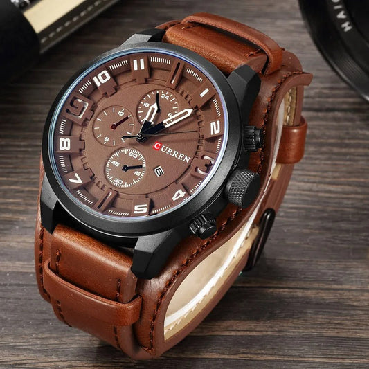 Curren Leather Chrono